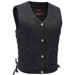 Denim Dream Womens Denim Motorcycle Vest