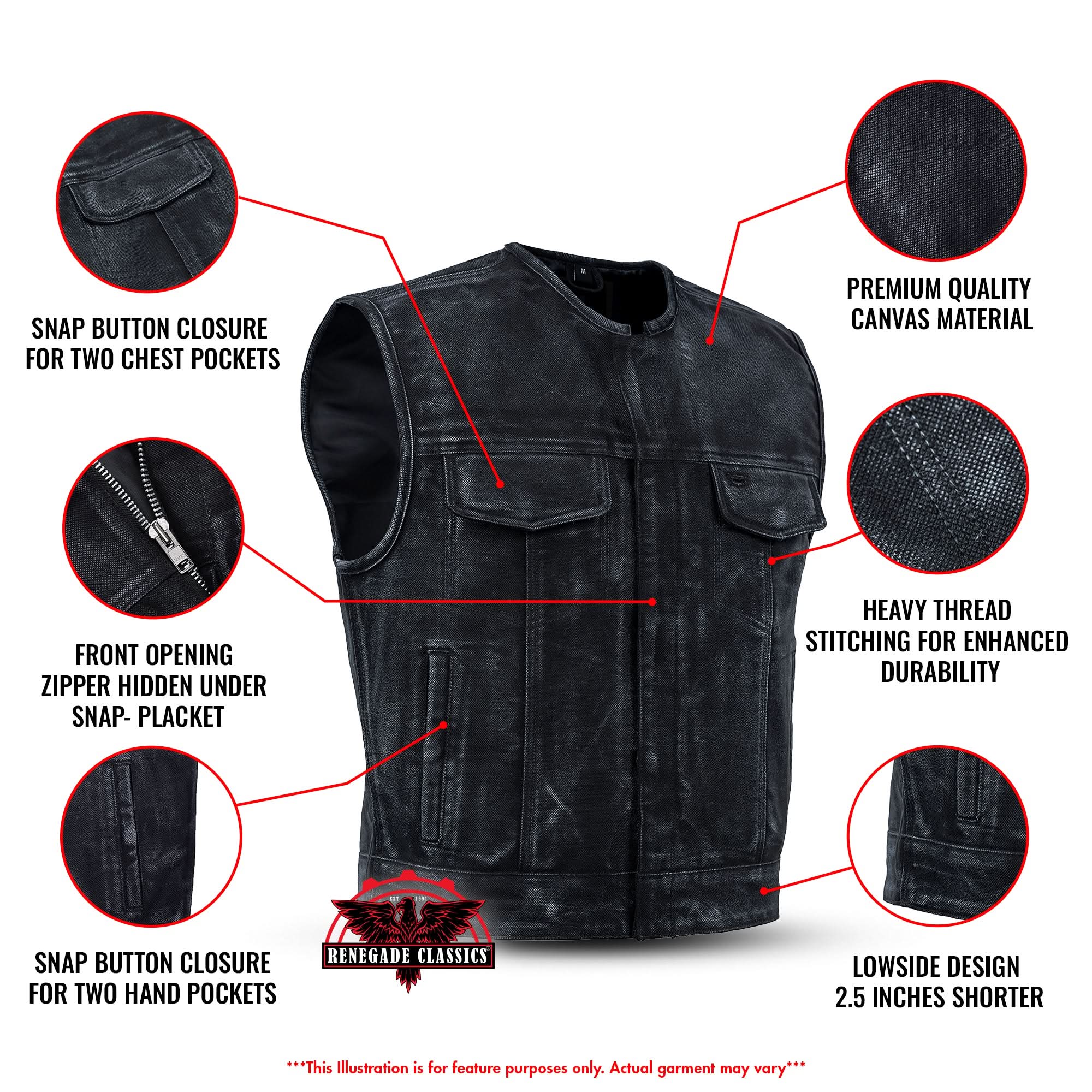 Dune Rider™ - Lowcut Blaze Men's Canvas Vest