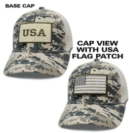 Digital Camo USA Patch Cap