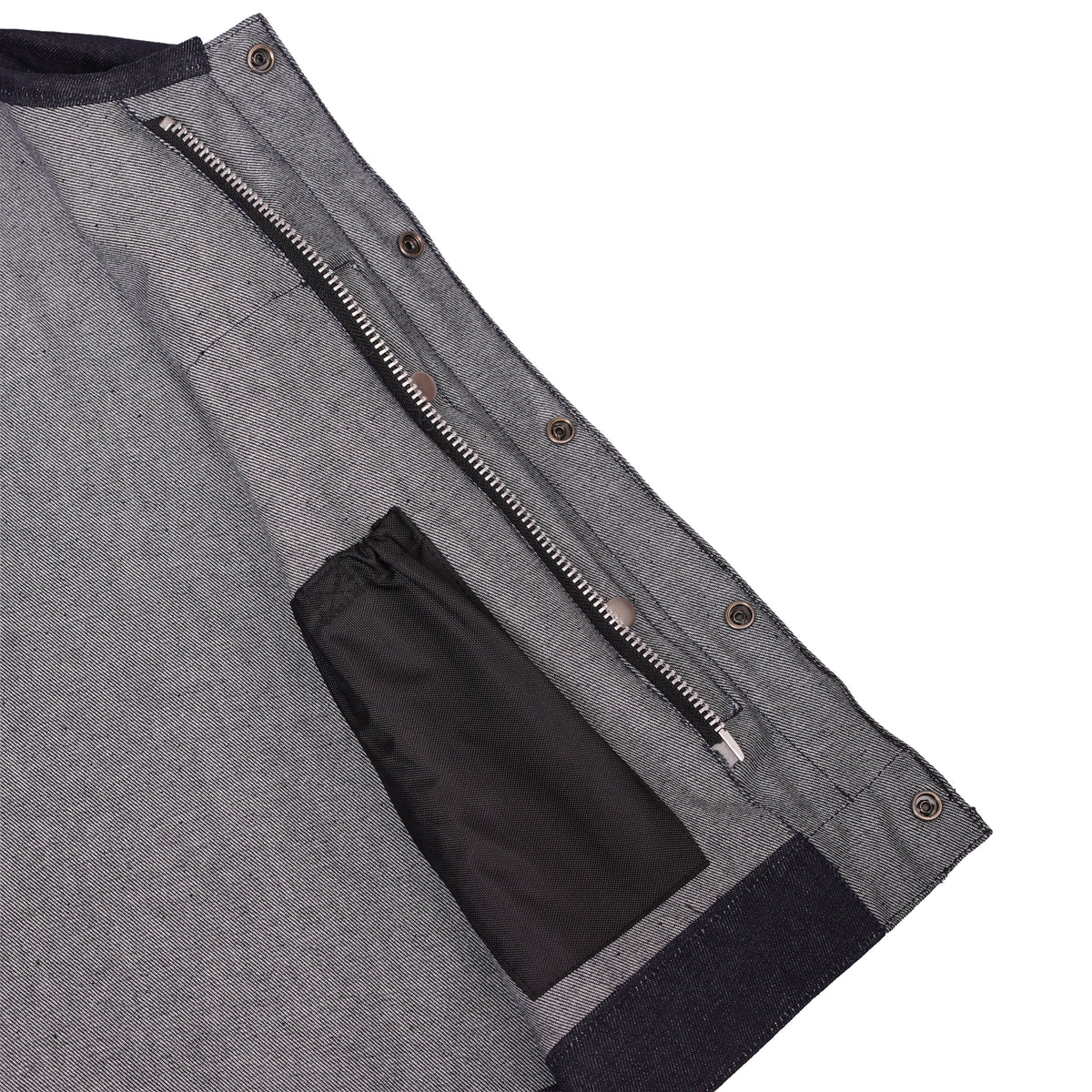 Dirt Nap Mens Denim Motorcycle Vest