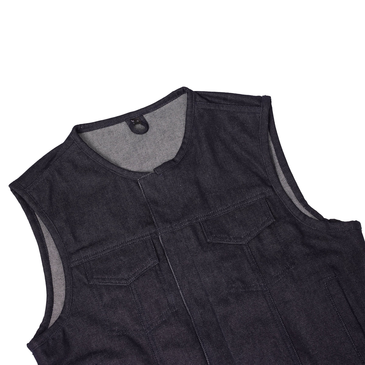 Dirt Nap Mens Denim Motorcycle Vest