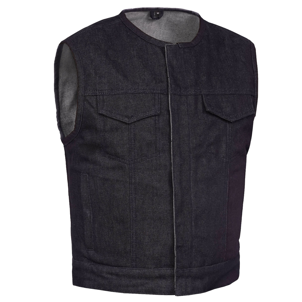 Dirt Nap Mens Denim Motorcycle Vest
