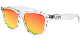 EZMT4 Minty Clear Frame, Smoked Crimson Mirrored lens