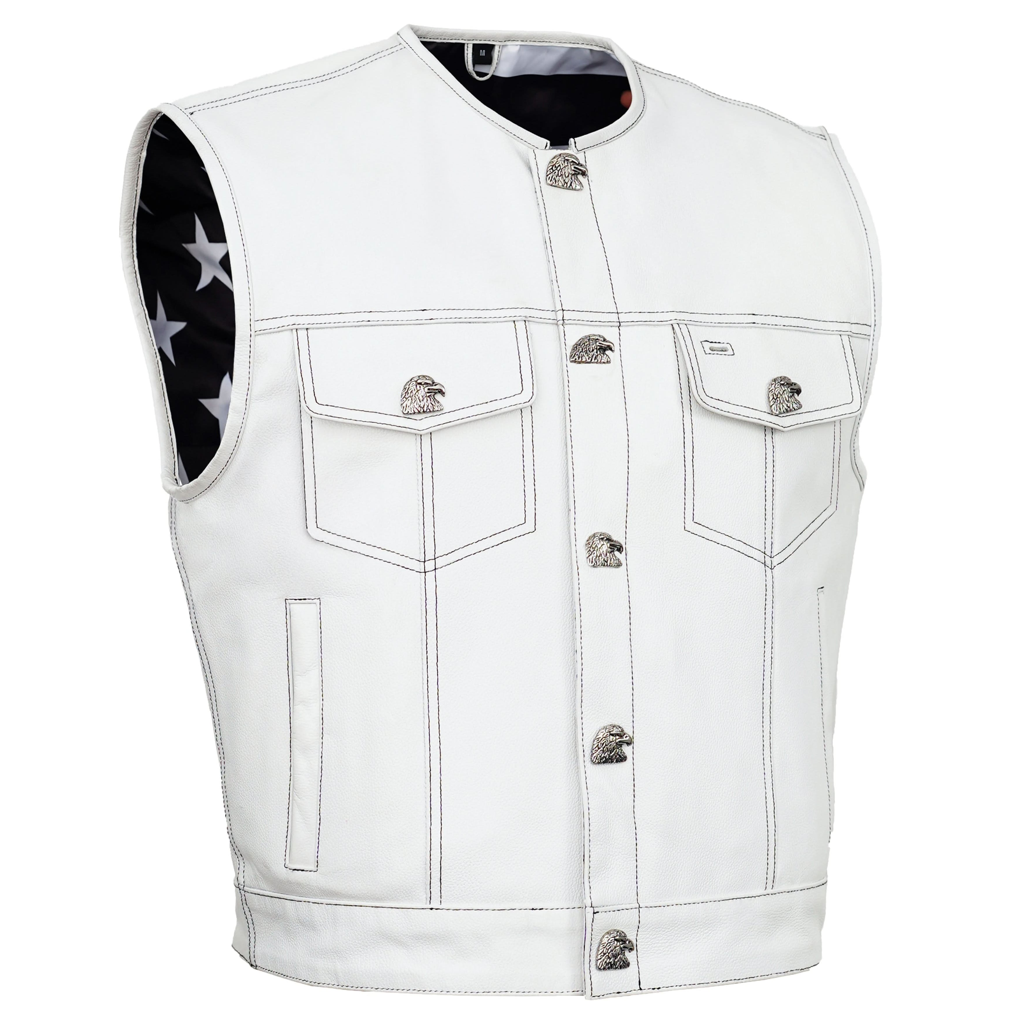 Glory Ride Lowcut Mens Motorcycle Leather Vest