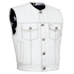 Glory Ride Lowcut Mens Motorcycle Leather Vest