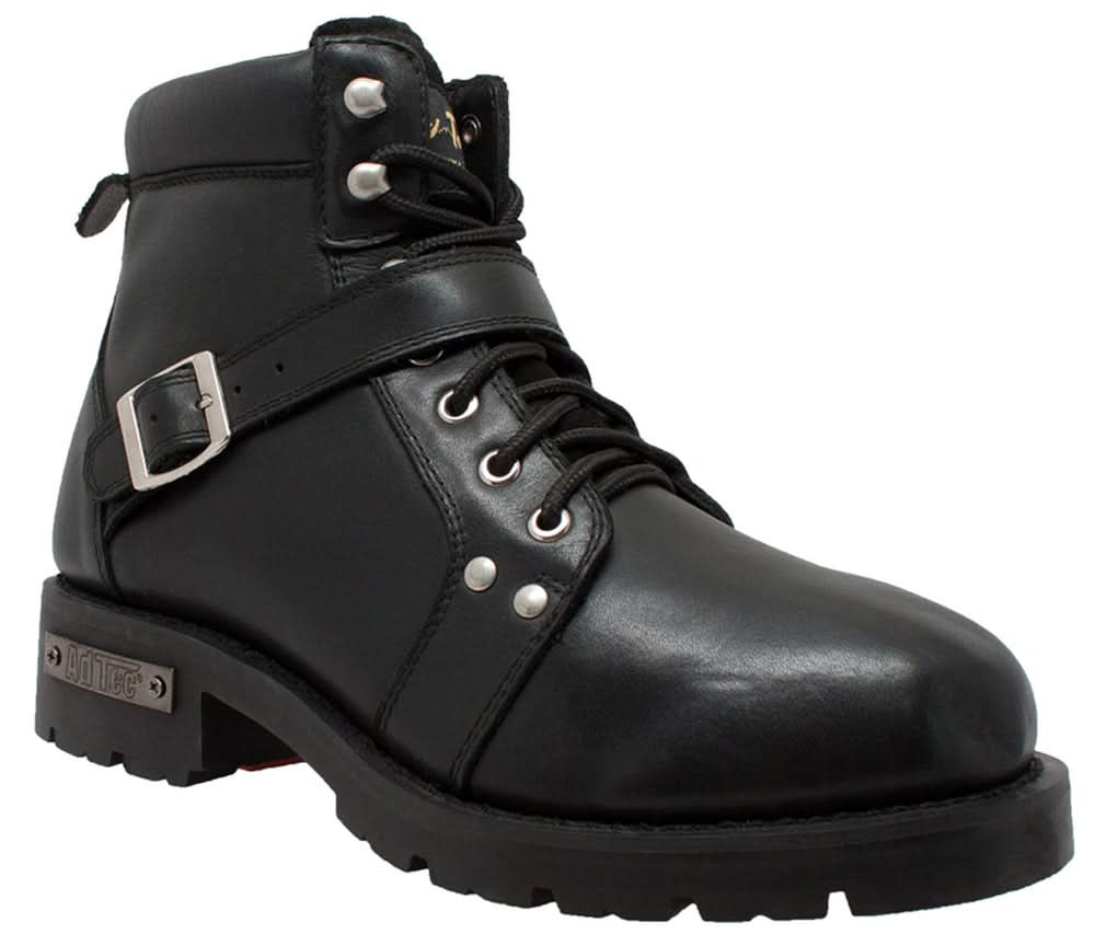 Edgewalker Men's 6" Black Motorcycle Boots