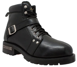 Edgewalker Men's 6" Black Motorcycle Boots