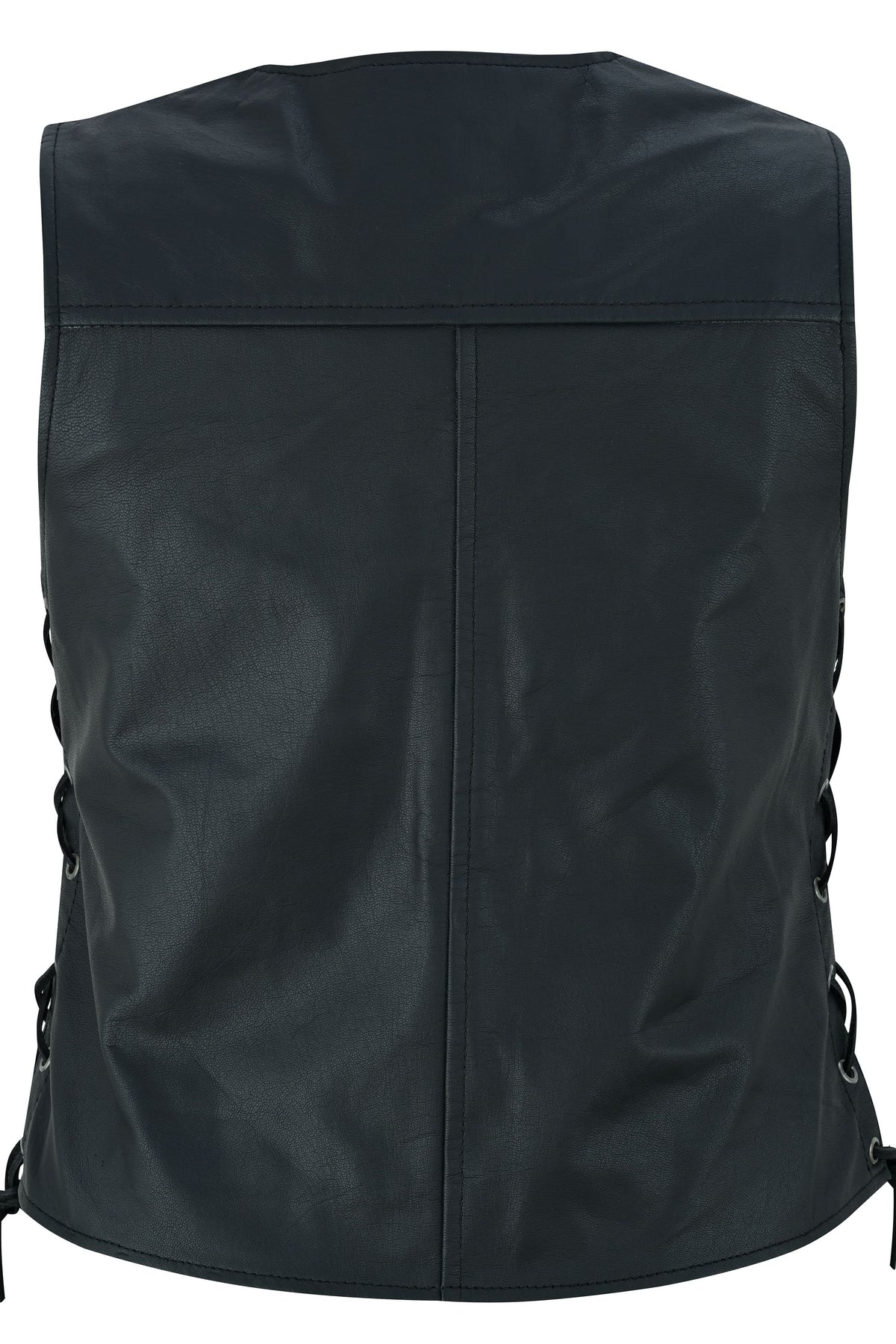 Eelskin™ Women's leather motorcycle vest