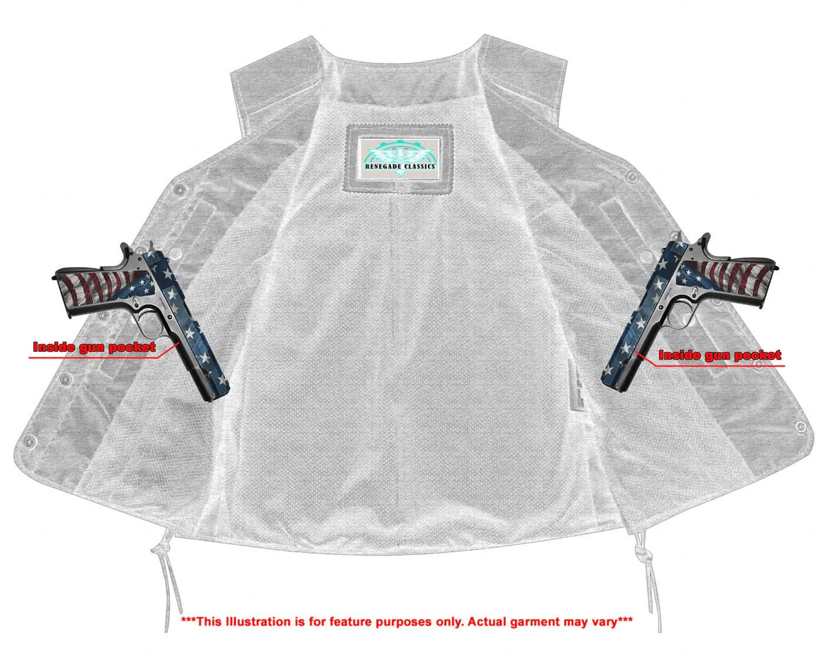 Eelskin™ Women's leather motorcycle vest