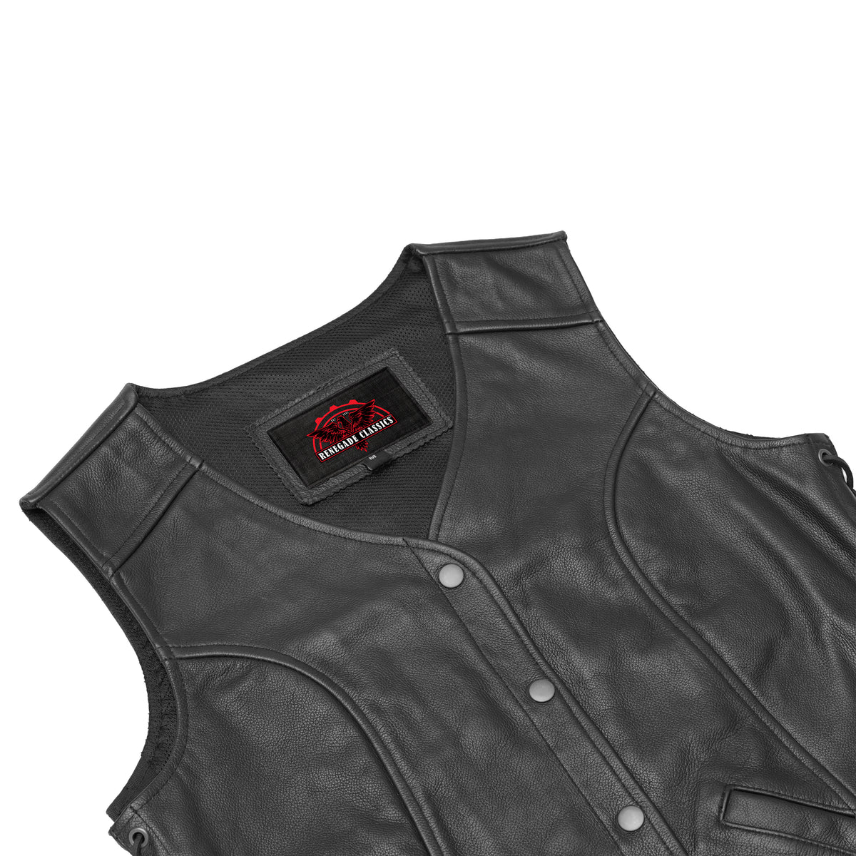 Elevas™ Women's Leather Motorcycle Vest