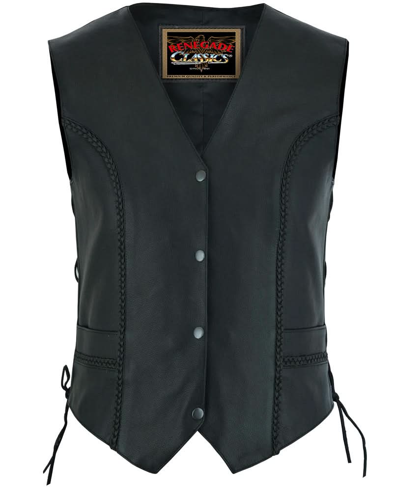Enchantia™ Womens Leather Motorcycle Vest