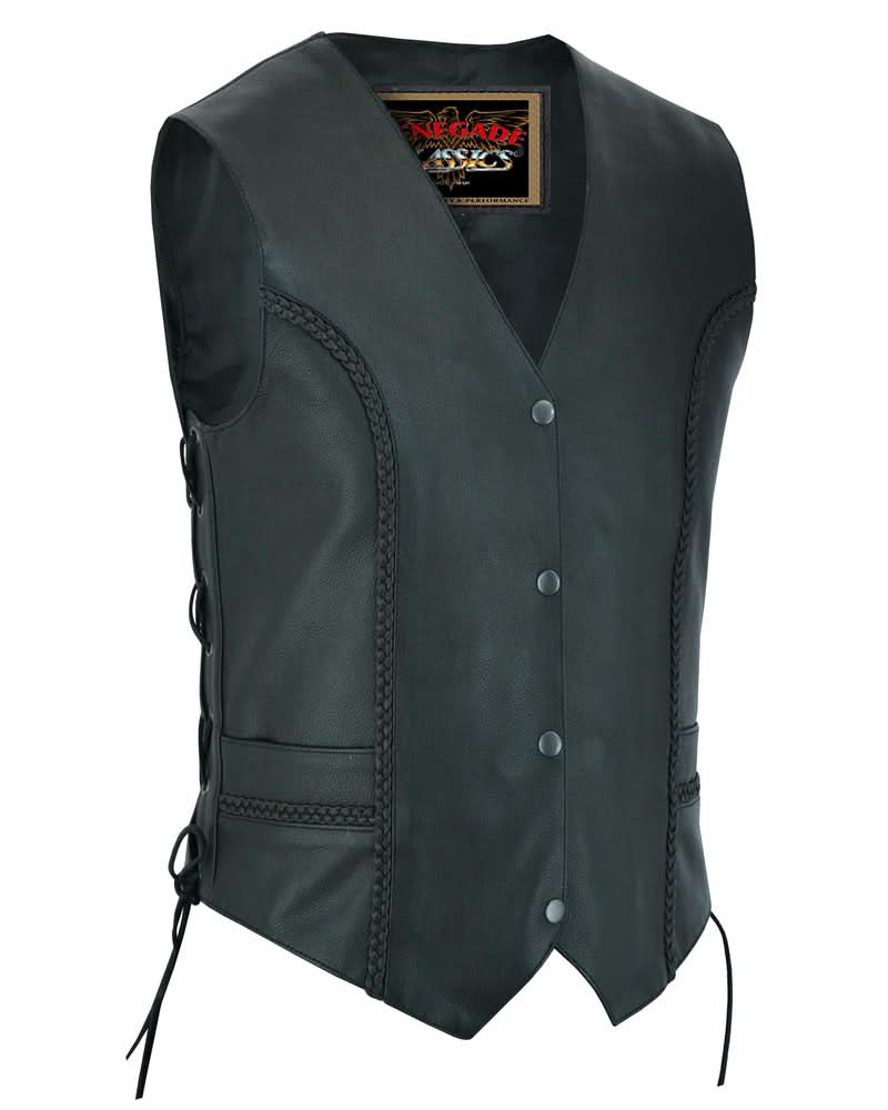 Enchantia™ Womens Leather Motorcycle Vest