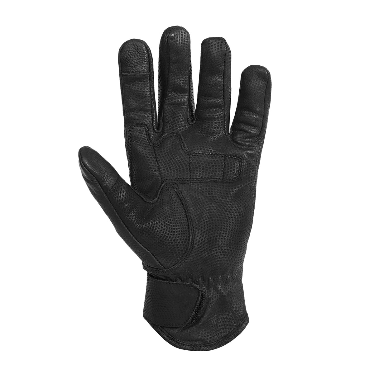 EnduroShield™ Men's leather motorcycle gloves