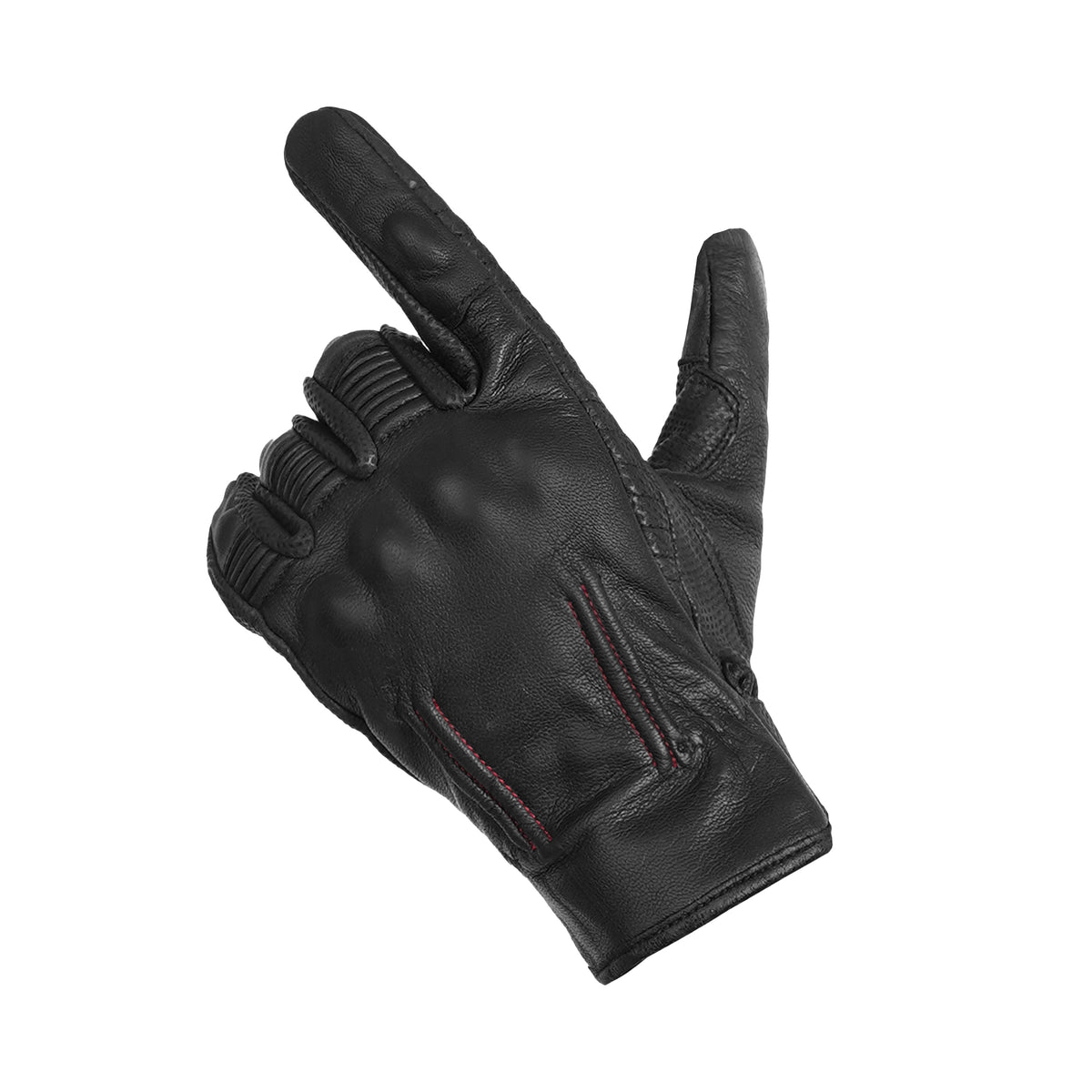EnduroShield™ Men's leather motorcycle gloves