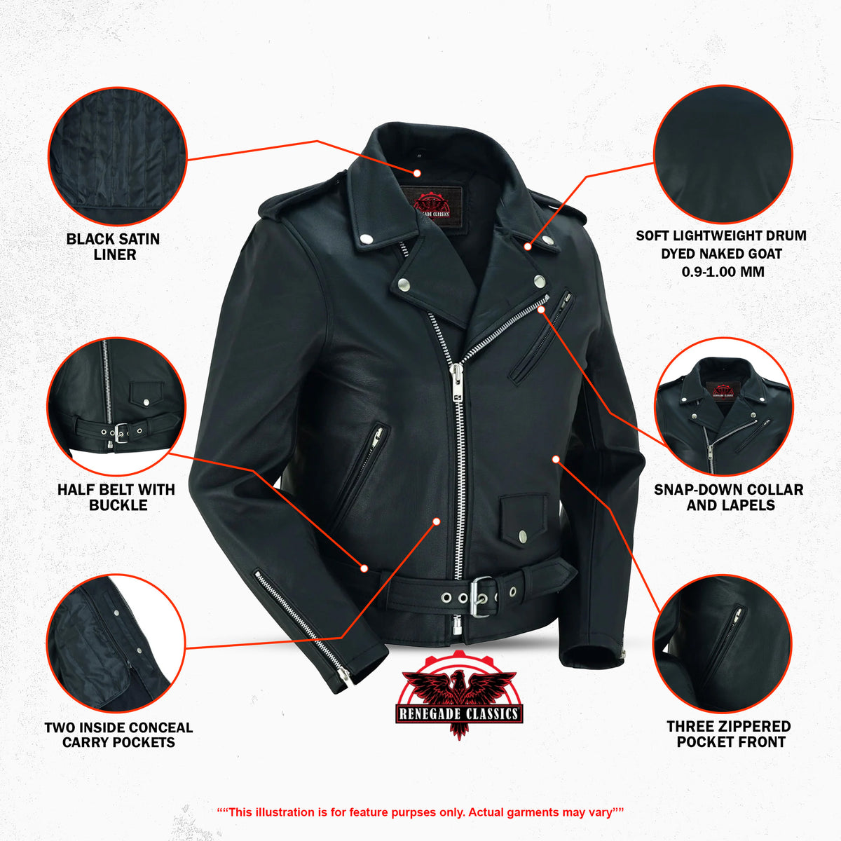 Eternal Ride™ Women's Leather Motorcycle Jacket