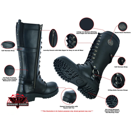 Ethelwear women's motorcycle boots