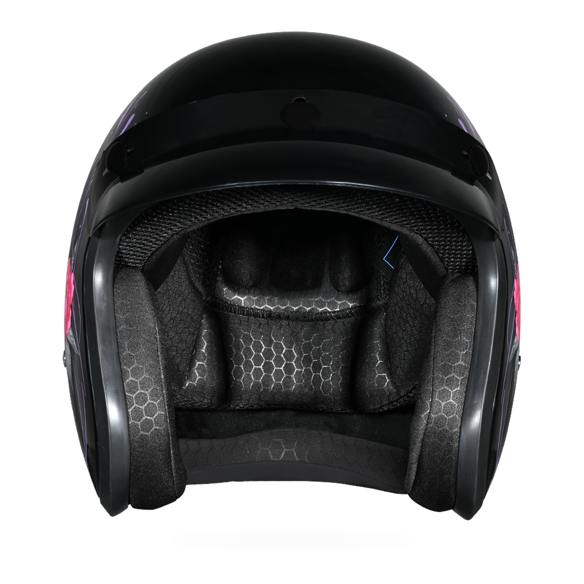 DOT Approved Daytona Cruiser Open Face Motorcycle Helmet - Men, Women & Youth - With Visor & Graphics