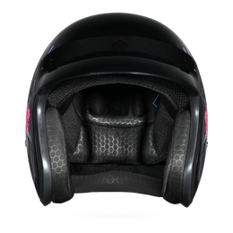 DOT Approved Daytona Cruiser Open Face Motorcycle Helmet - Men, Women & Youth - With Visor & Graphics - W/ Butterfly