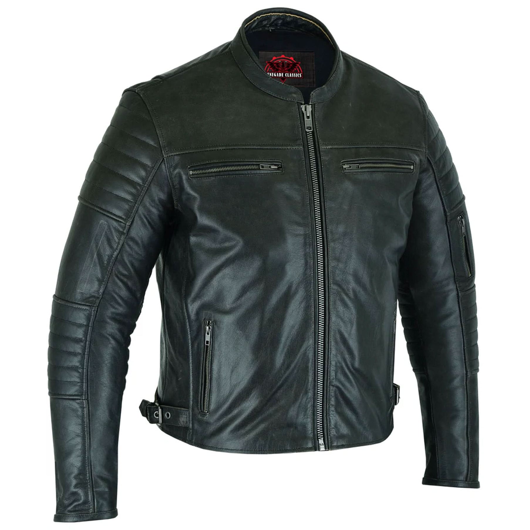 Ferro™ Men's  Leather Scooter Jacket
