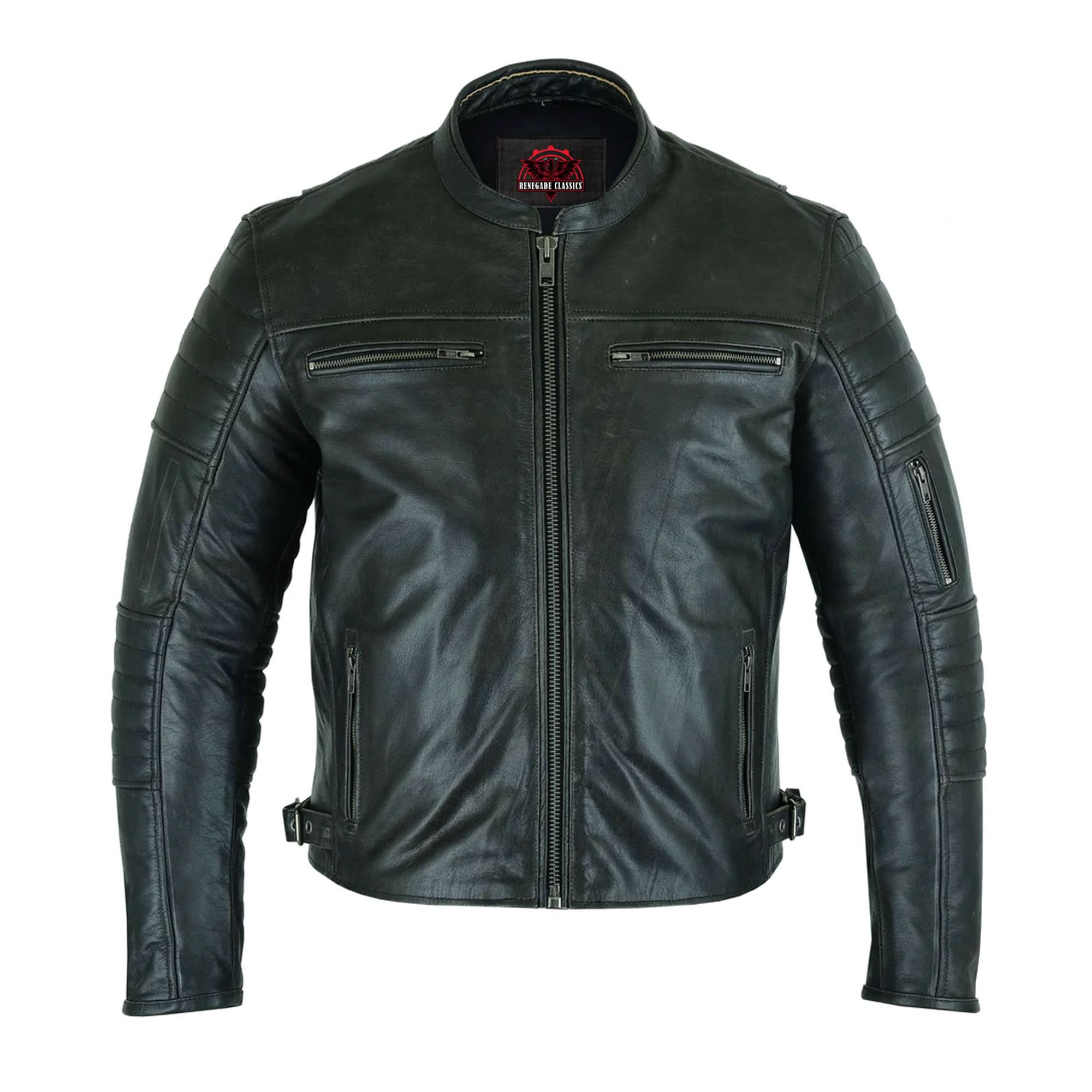 Ferro™ Men's  Leather Scooter Jacket