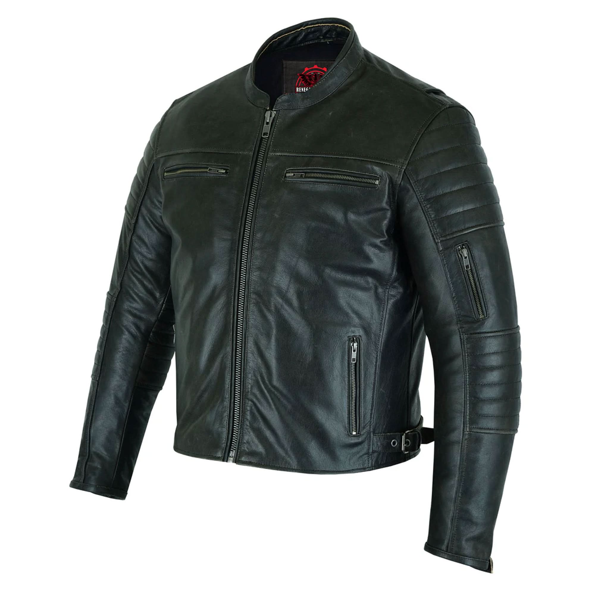 Ferro™ Men's  Leather Scooter Jacket