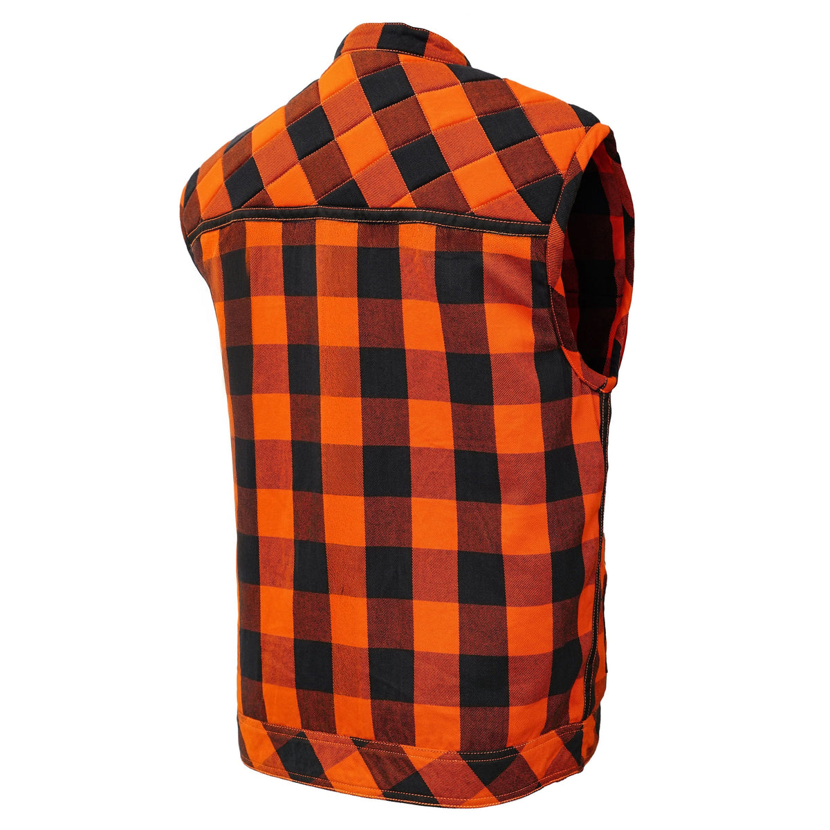 Rogue Inferno Mens Flannel Motorcycle Textile Vest