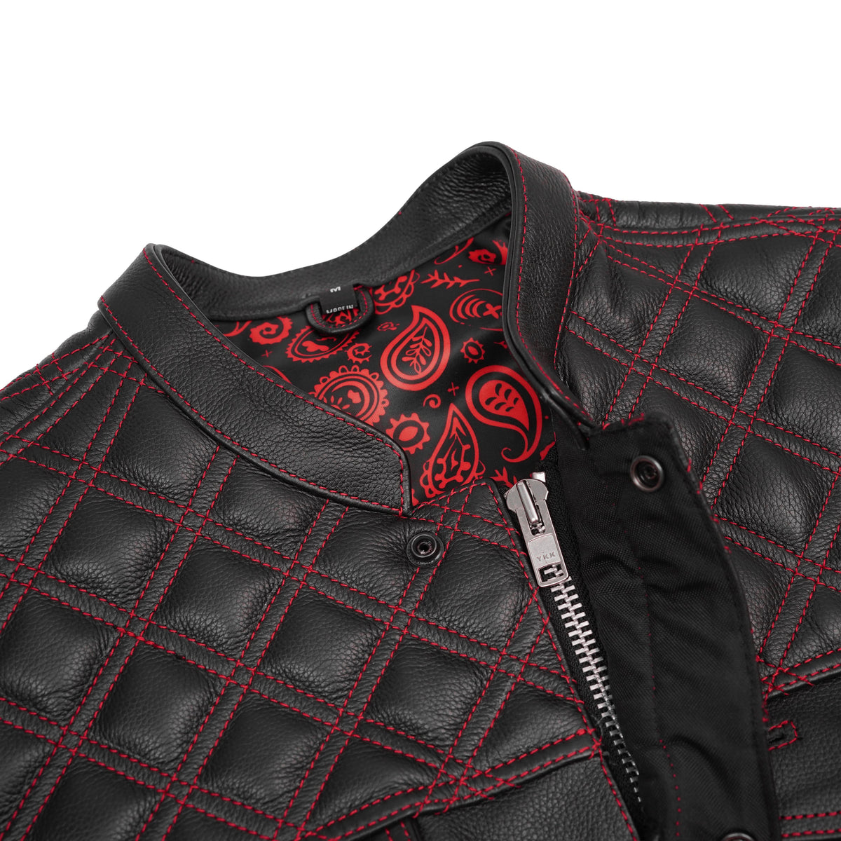 Firedust Men's Motorcycle Leather Vest