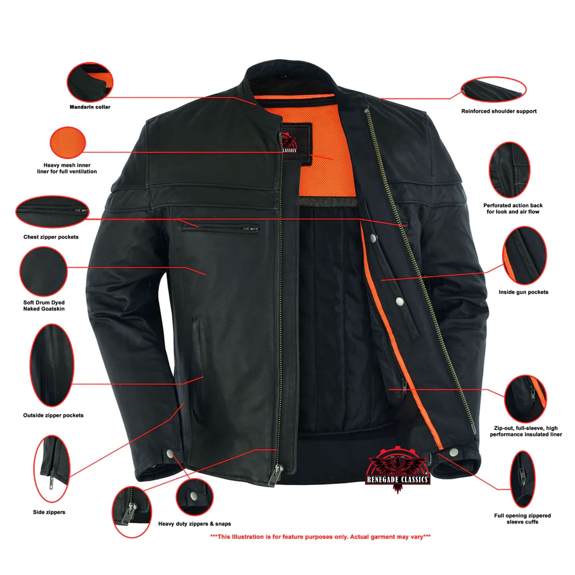 Flexer™ Men's Black Lightweight Leather Jacket