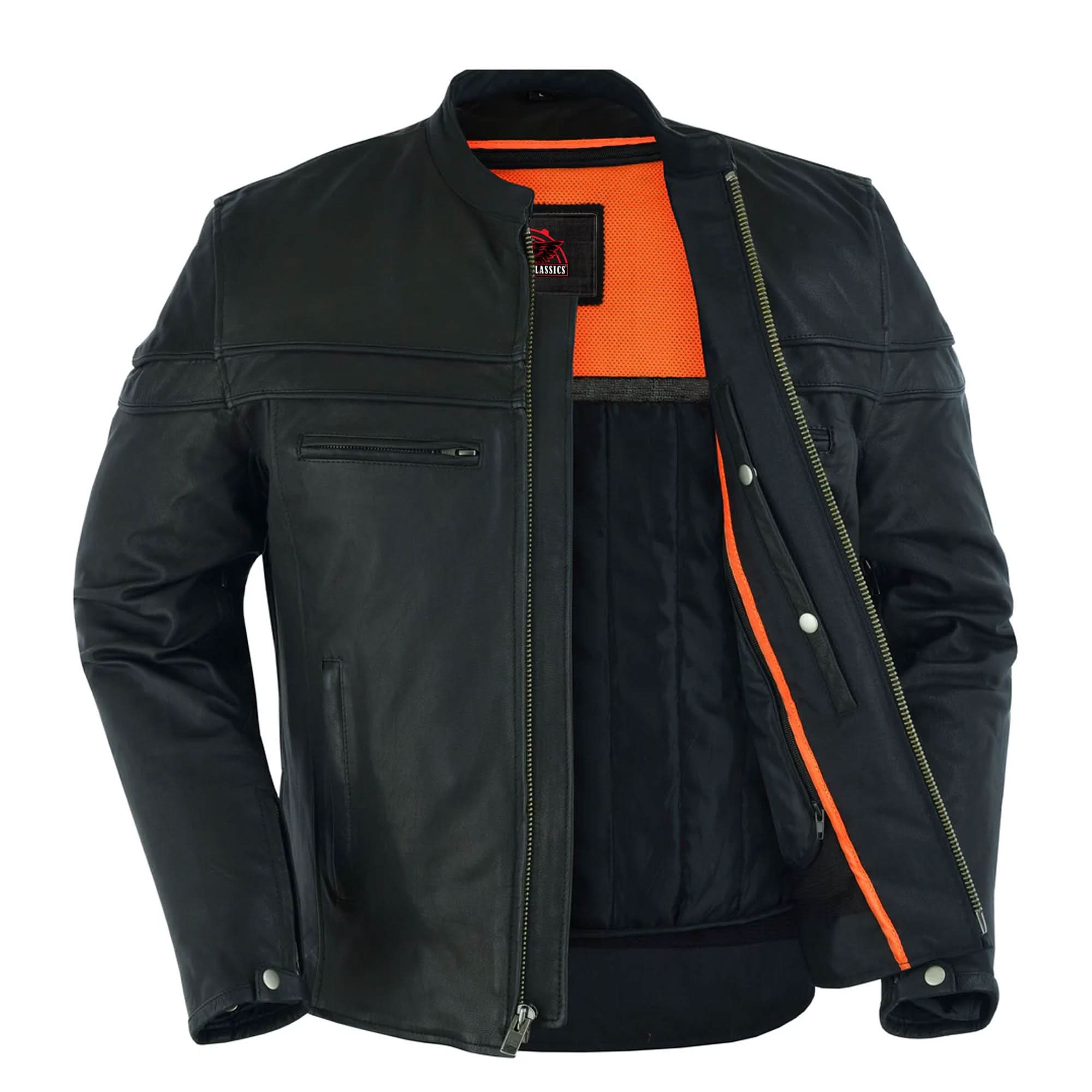 Flexer™ Men's Black Lightweight Leather Jacket