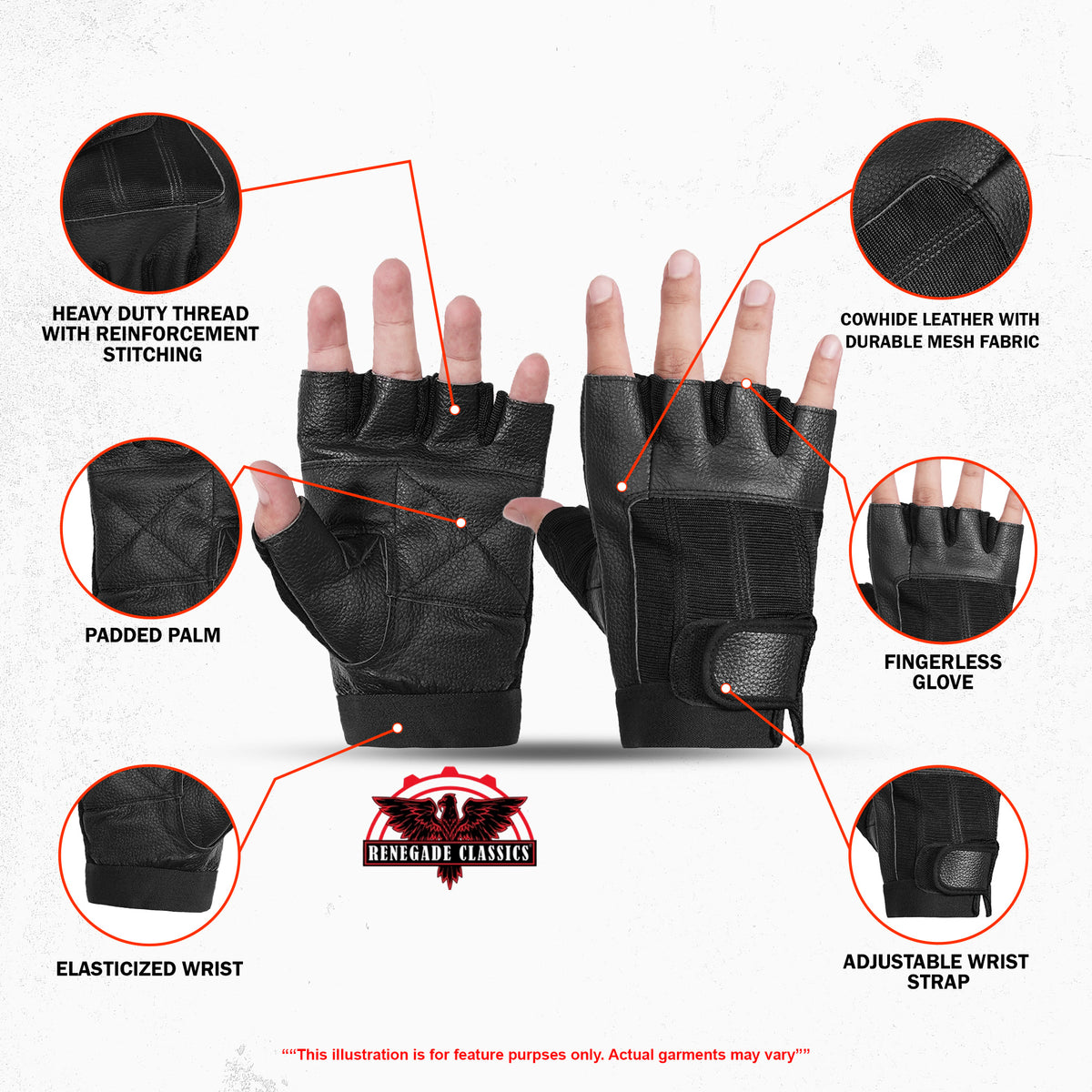 FreeFlow™ Men's Fingerless Gloves