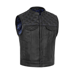 Odin Grim Men's Motorcycle Leather Vest
