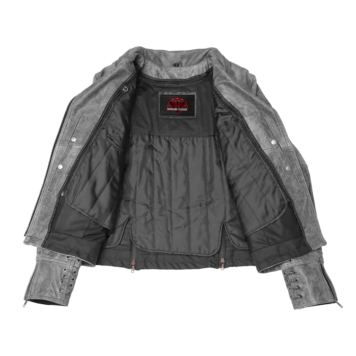 Frost Fury™ Women's Leather Motorcycle Jacket
