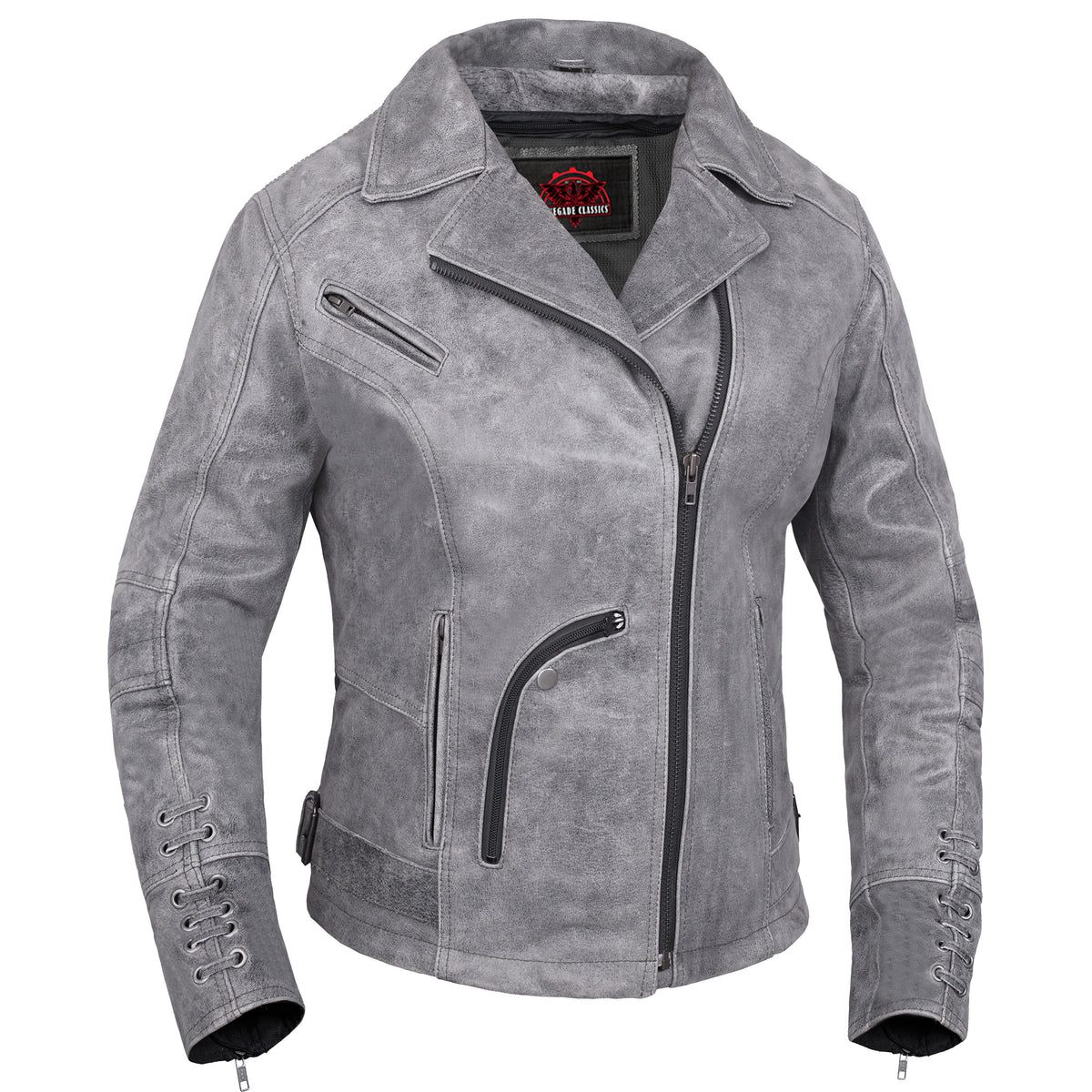 Frost Fury™ Women's Leather Motorcycle Jacket