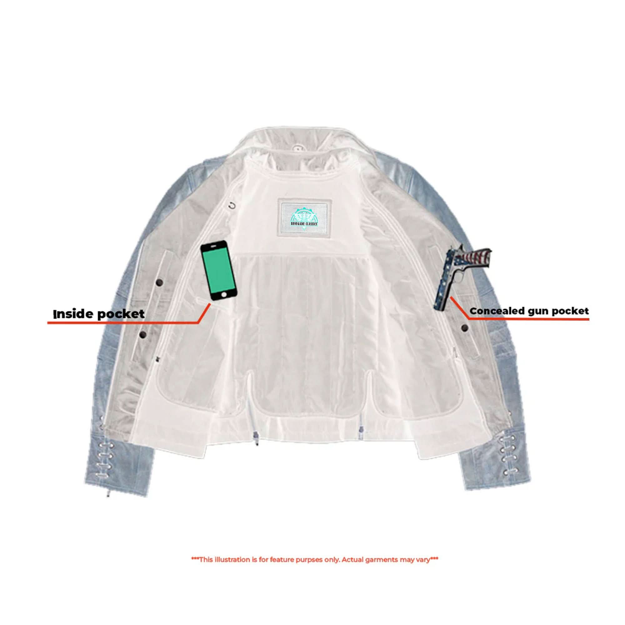Fusion Flow™ Women's  Leather Motorcycle Jacket