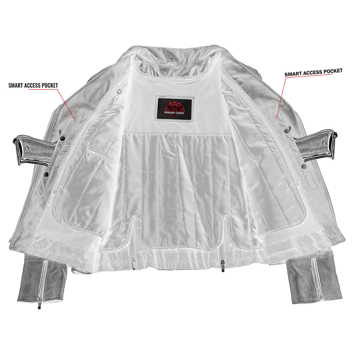 Fusion Flow™ Women's Leather Motorcycle Jacket