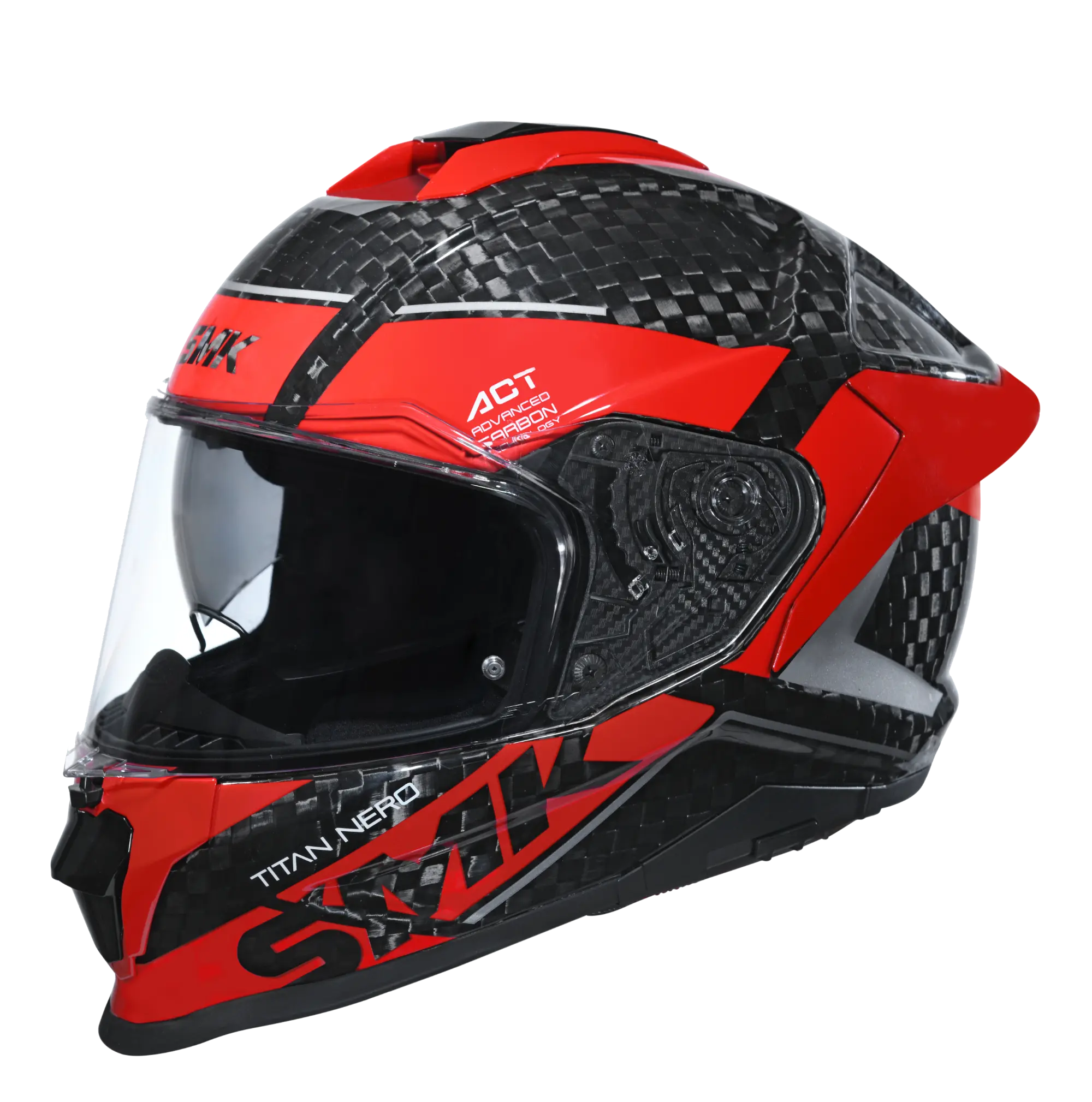 TITAN S01 CARBON GL236 SUPER RED NERO P70I