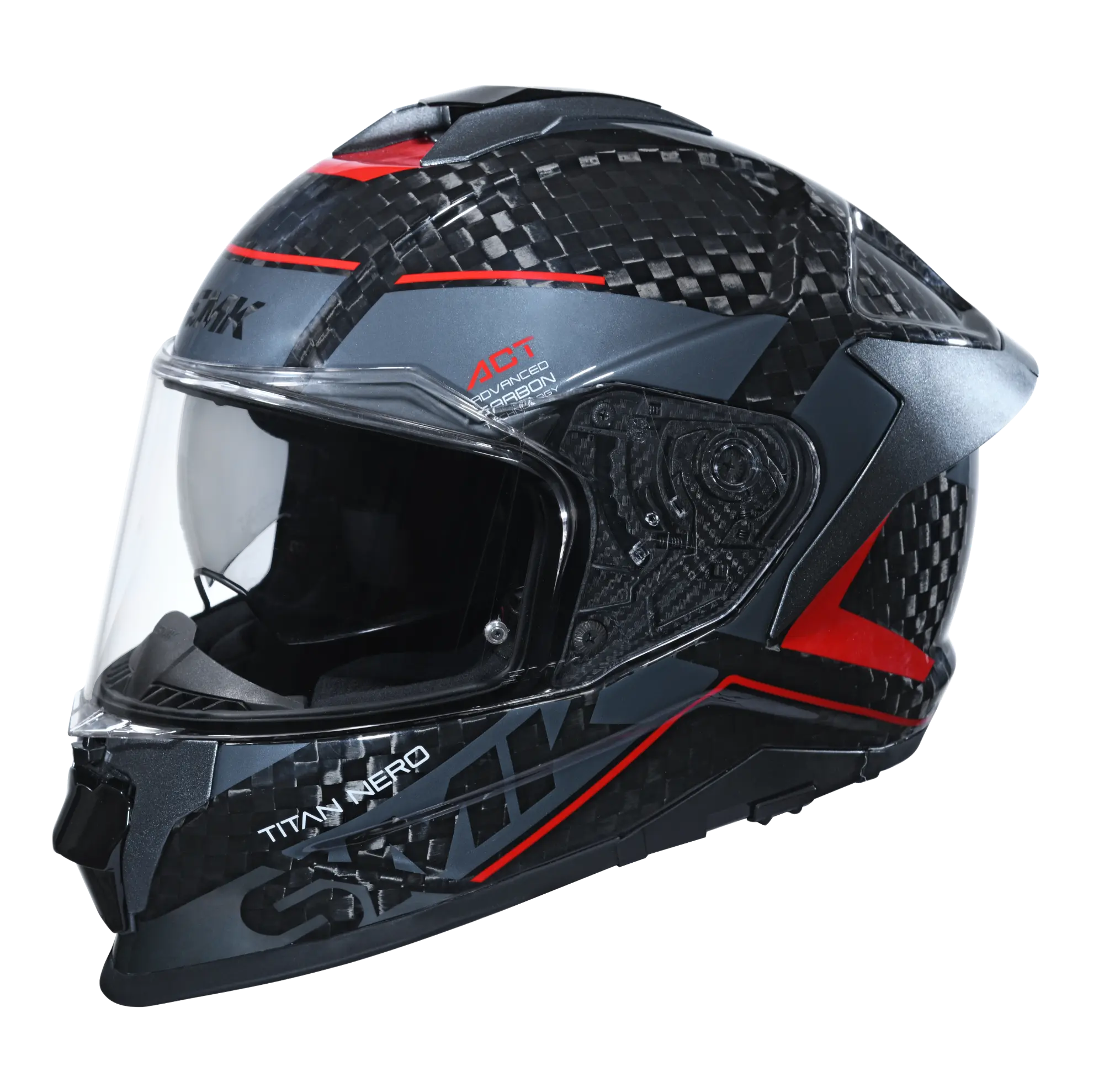 TITAN S01 CARBON GL263 RED NERO P70I