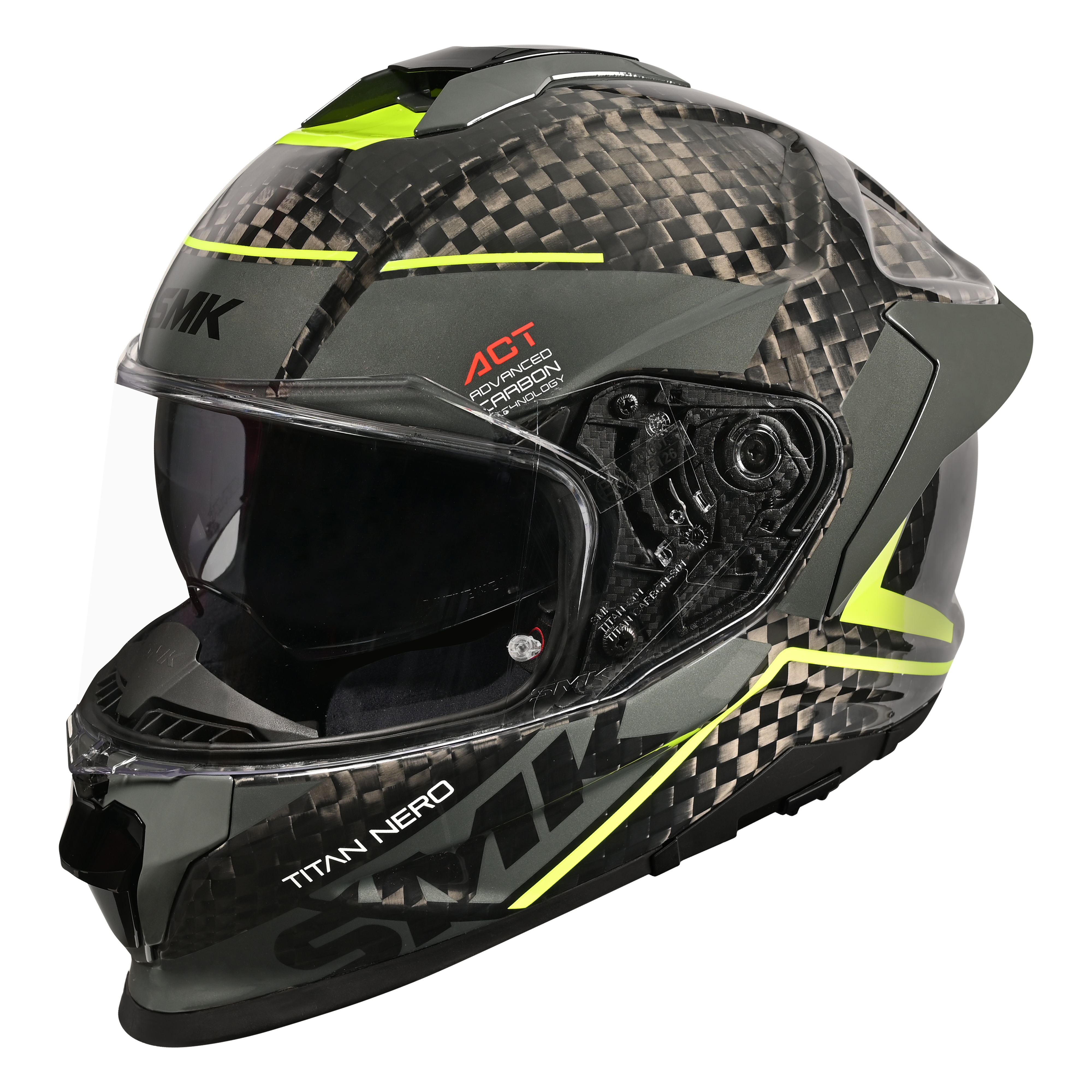 TITAN S01 CARBON GL264 HI-VIS NERO P70I