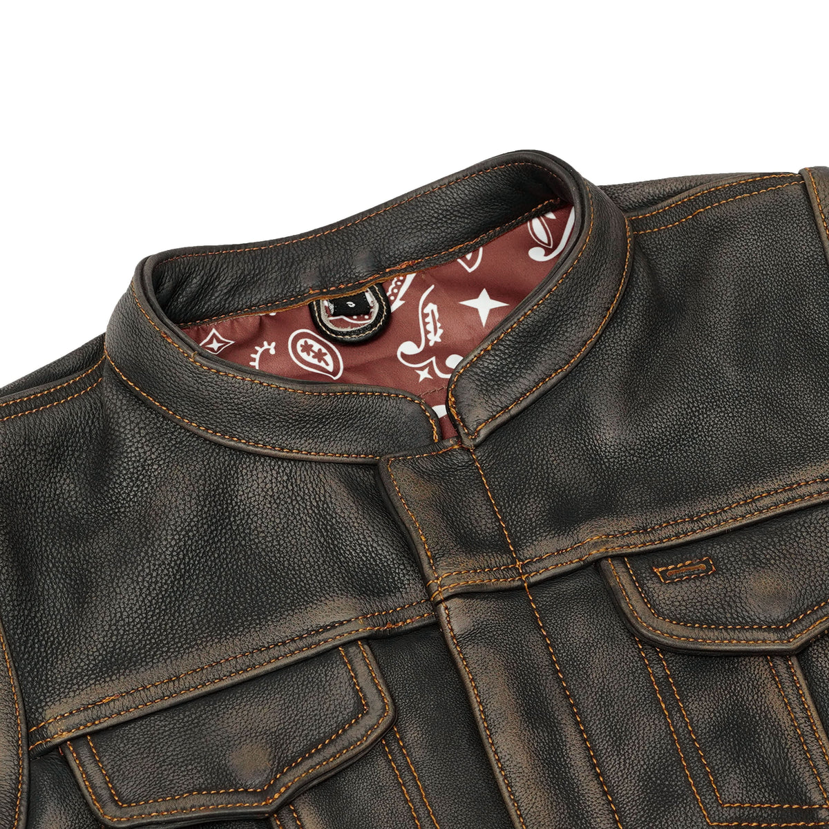 Galaxy Grifter Womens Leather Motorcycle Vest