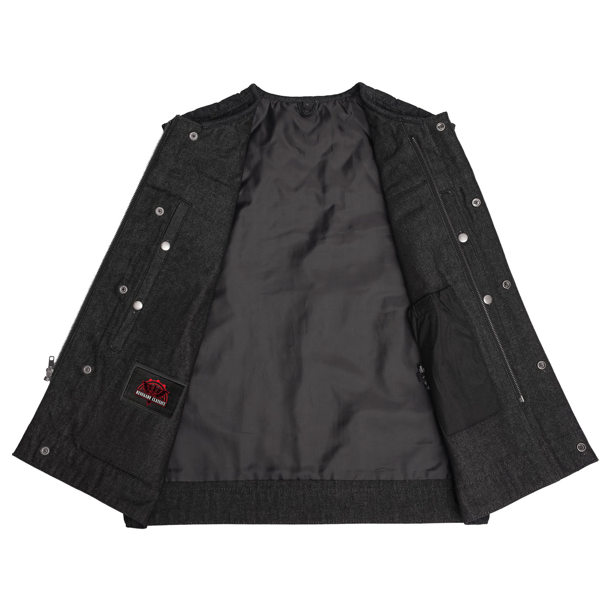 Gallant Mens Denim Motorcycle Vest