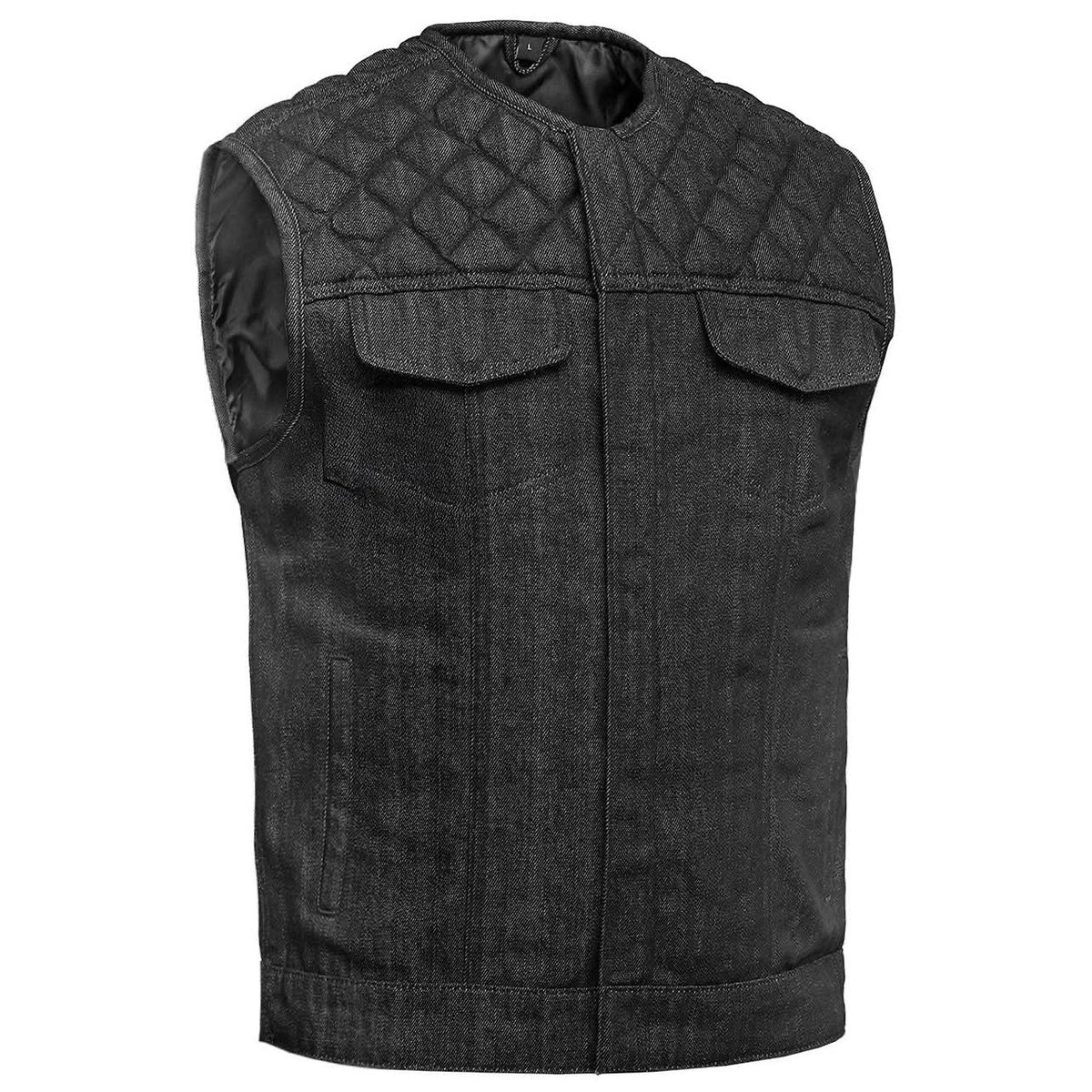 Gallant Mens Denim Motorcycle Vest