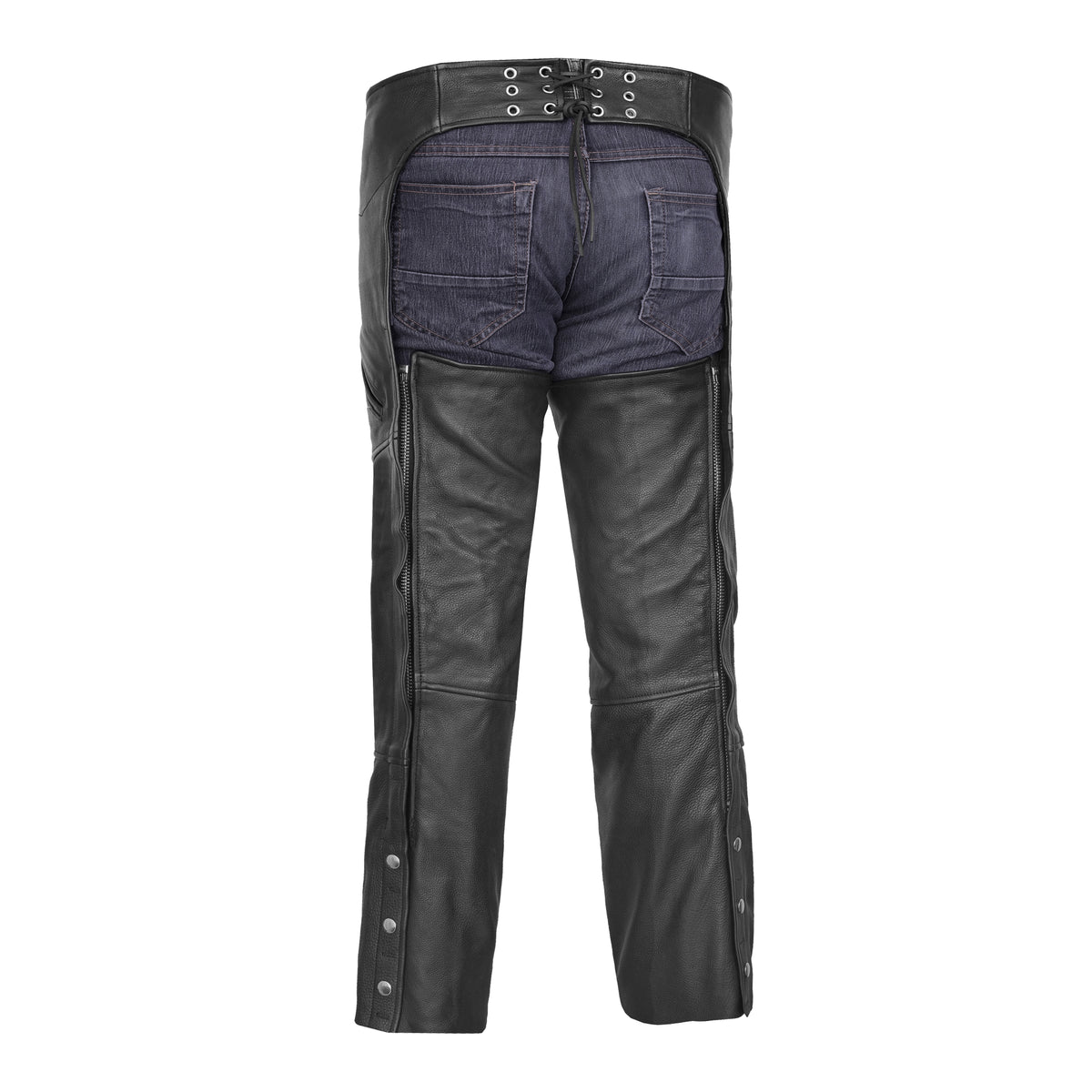 Galvon™ Unisex Leather Motorcycle Chaps
