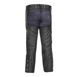 Galvon™ Unisex Leather Motorcycle Chaps