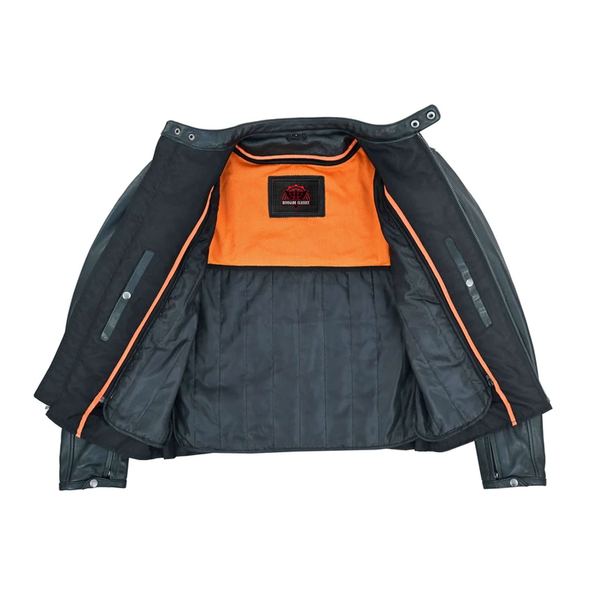 GlideStar™ Men's Leather Motorcycle Jacket
