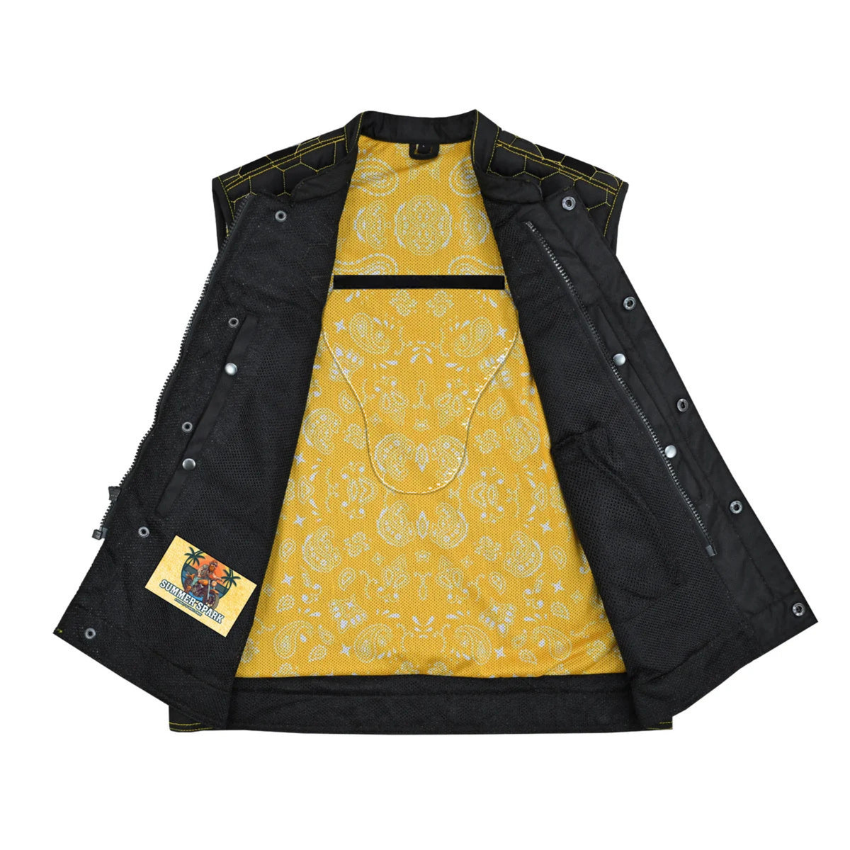 Gloom Gold™ Mens Motorcycle Mesh Vest