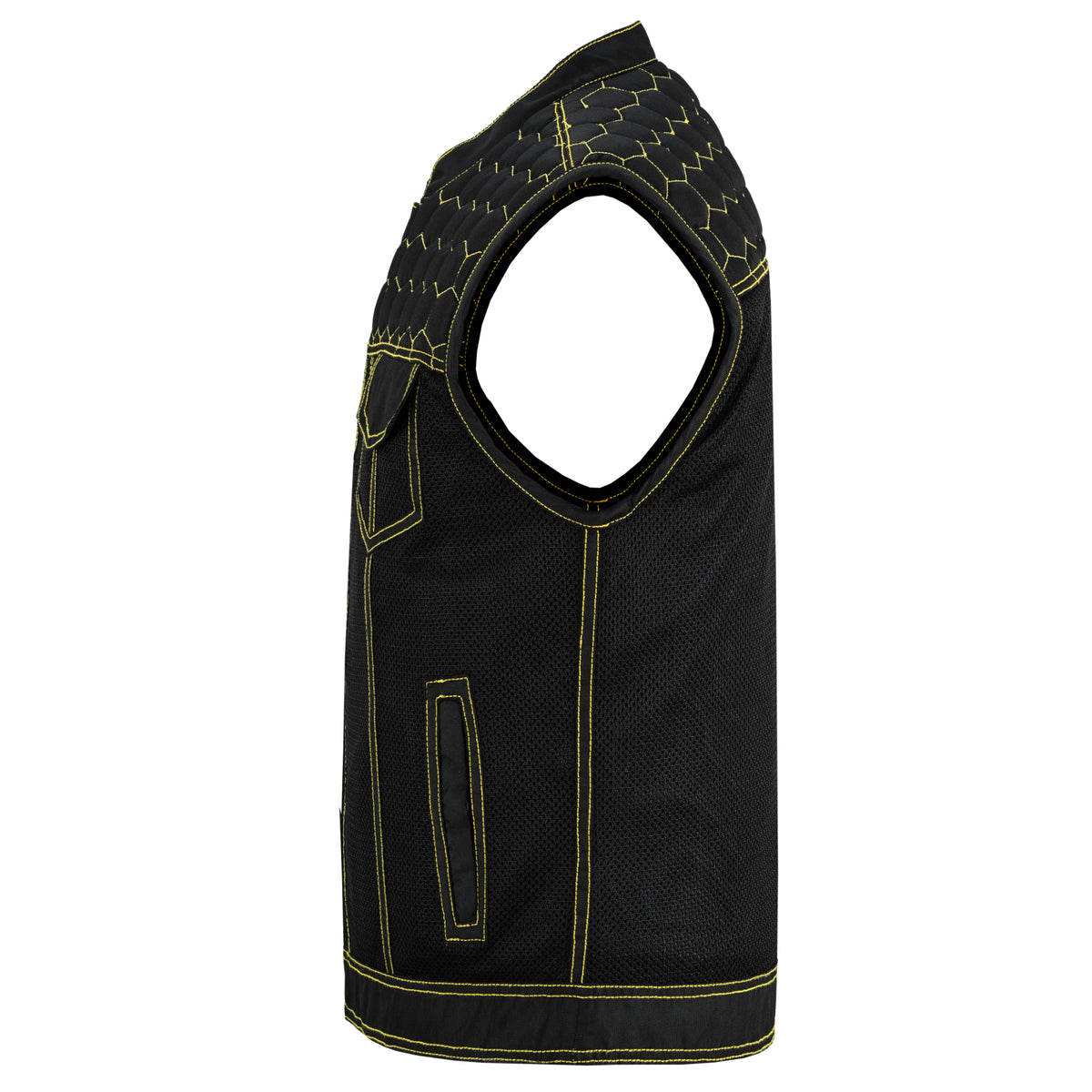 Gloom Gold™ Mens Motorcycle Mesh Vest