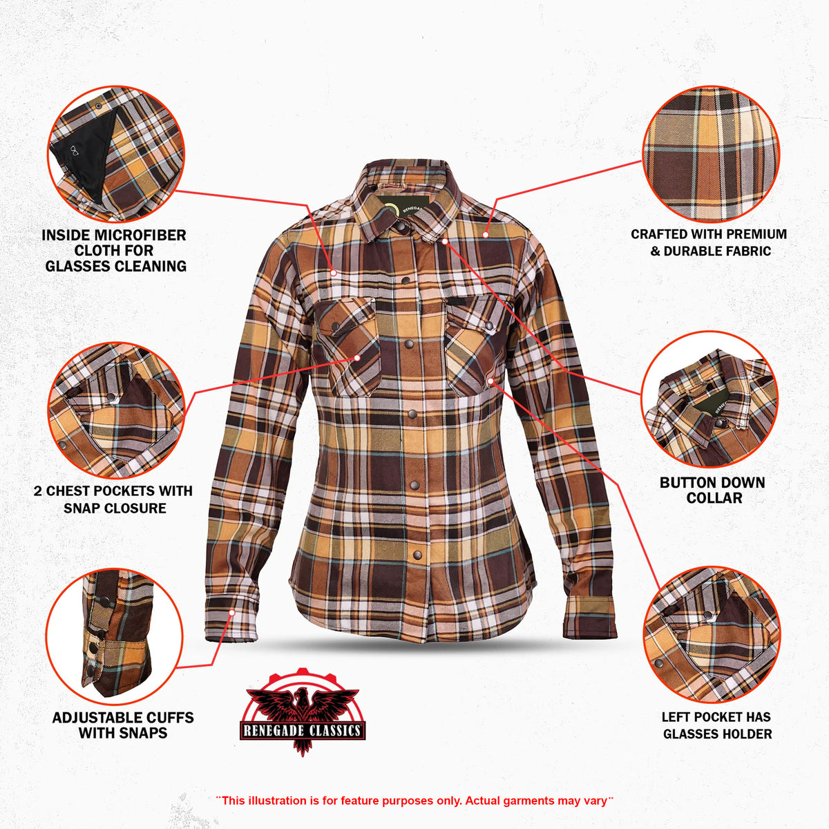 Trailblazer - Women’s Flannel Shirt - Features