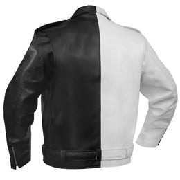 Mono Racer™ Mens Faux Leather Motorcycle Jacket