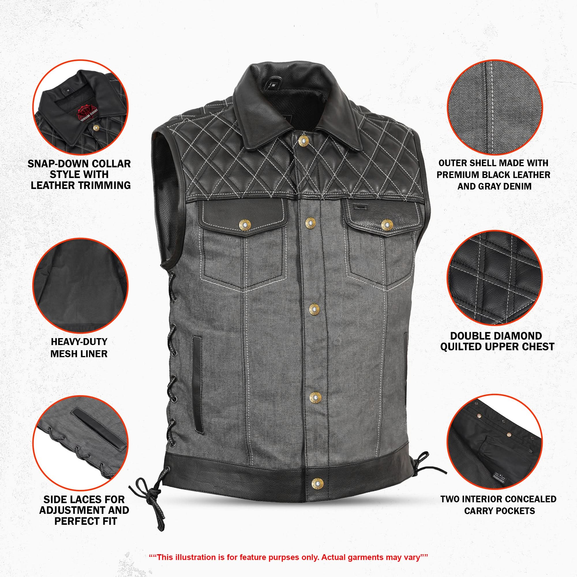 Dark Venture™ Men’s Denim Vest
