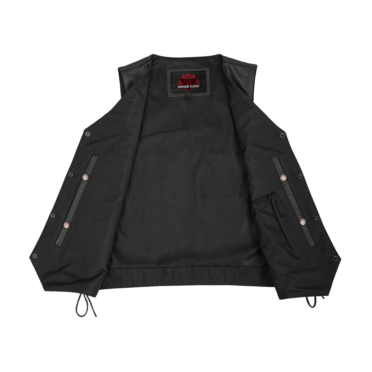 Gridlock™ Mens Leather Motorcycle Vest